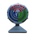 3-in-1 Spartan Trifecta Tribe Medal Wedge Display - Stand/Wall Mount/Ribbon